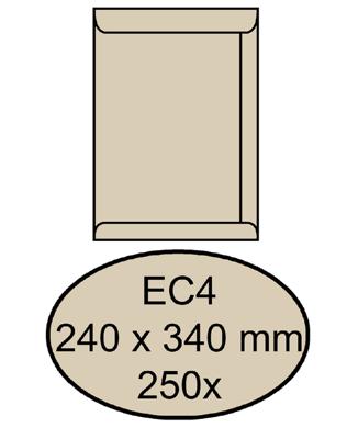 Envelop quantore akte ec4 240 x 340 120 gr cremekraft