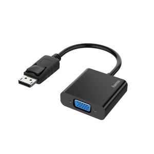 Hama 00200337 DisplayPort / VGA Adapter [1x Britse stekker - 1x DisplayPort stekker] Zwart