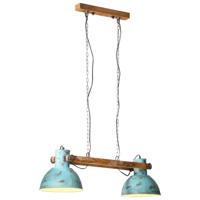 Hanglamp 25 W E27 85x28x109 cm verweerd blauw