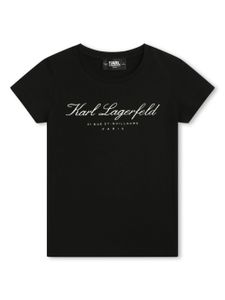 Karl Lagerfeld Kids t-shirt Hotel Karl en coton - Noir