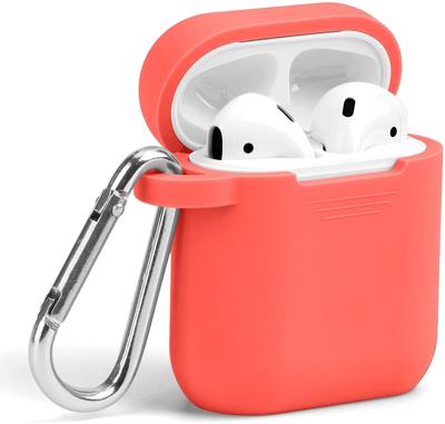 Lunso - Softcase cover hoes - AirPods 1 / 2 - Oranje Lunso - Softcase cover hoes - AirPods 1 / 2 - Oranje