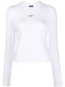 Jacquemus t-shirt Le T-shirt Gros Grain - Blanc