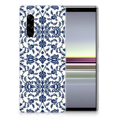 Sony Xperia 5 TPU Case Flower Blue