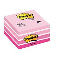 Post-it Sticky Notes Cube Pastel kleuren: Collection, 1 blok, 450 vellen, 76 mm x 76 mm, roze, wit, oranje kleuren: zelfklevende notitieblaadjes voor notities, to-do-lijsten en herinneringen