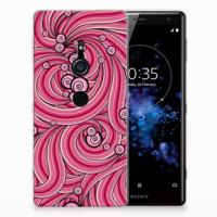 Sony Xperia XZ2 Hoesje maken Swirl Pink