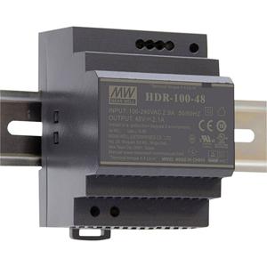 Mean Well HDR-100-12N DIN-rail netvoeding 12 V/DC 7.5 A 90 W Aantal uitgangen: 1 x Inhoud: 1 stuk(s)