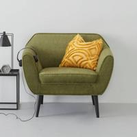 Woood fauteuil Rocco velours