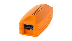 Tether Tools USB-kabel USB 2.0 USB-A stekker, USB-A bus 5.00 m Oranje Actief met signaalversterking CU1917