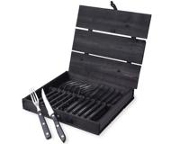 Gense - Old Farmer Classic Steak Cutlery 12 pcs - Black (704792)