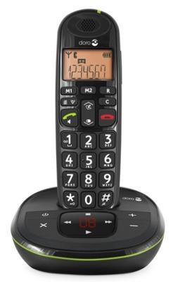 PhoneEasy 105wr - Single DECT Senioren telefoon - Antwoordapparaat - Zwart PhoneEasy 105wr - Single DECT Senioren telefoon - Antwoordapparaat - Zwart