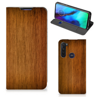 Motorola Moto G Pro Book Wallet Case Donker Hout