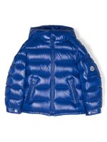 Moncler Enfant logo-patch padded coat - Blue - thumbnail