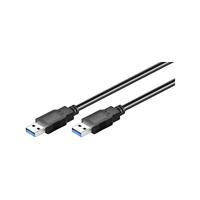Mcab USB-kabel (9-polig USB type A (M) - 9-polig USB type A (M), 1,8 m, USB 3,0) zwart