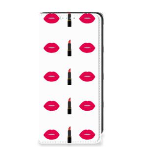 Samsung Galaxy A41 Hoesje met Magneet Lipstick Kiss