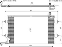 Condensor, airconditioning 35584