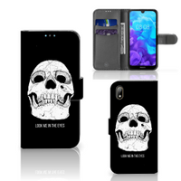 Telefoonhoesje met Naam Huawei Y5 (2019) Skull Eyes - thumbnail