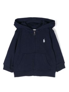 Ralph Lauren Kids veste zippée à capuche - Bleu