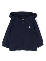 Ralph Lauren Kids veste zippée à capuche - Bleu