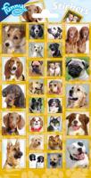 Funny stickerset Dogs junior papier geel 26 stuks