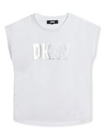 Dkny Kids t-shirt en coton biologique à logo imprimé - Blanc