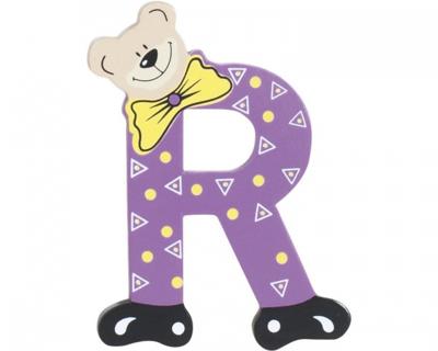 Playshoes letter R beer hout 10 cm