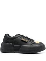 Versace Jeans Couture baskets rondes à patch logo - Noir - thumbnail