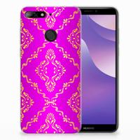 Siliconen Hoesje Huawei Y6 (2018) Barok Roze