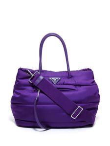 Prada Pre-Owned sac à main à plaque logo - Violet