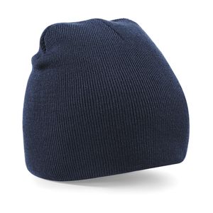 Pull-on beanie wintermuts in het navy blauw