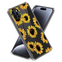 iPhone 15 Pro Max Stijlvolle Ultradunne TPU Hoesje - Zonnebloemen