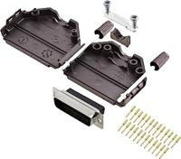 Encitech DPPK25-BK-DBCP-K 6355-0078-03 D-SUB Stiftleisten-Set 180° Polzahl: 25 Crimpen 1 pc(s)