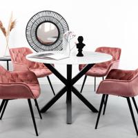 Sohome Ronde Eettafel Lille 110cm - Wit Marmer - thumbnail