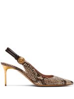 Balmain escarpins Alma 75 mm en cuir - Marron