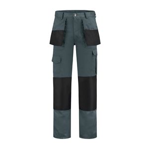 WW4A Werkbroek Polyester/Katoen - Grijs/Zwart