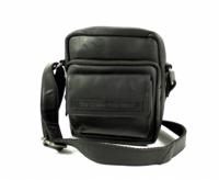 Dames schoudertas ANNA Wax Pull Up Zwart