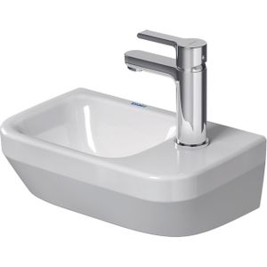 Duravit DuraStyle fontein kraangat rechts 36x22cm wit 0713360000