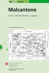 Wandelkaart - Topografische kaart 286 Malcantone | Swisstopo