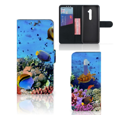 OPPO Reno2 Telefoonhoesje met Pasjes Vissen OPPO Reno2 Telefoonhoesje met Pasjes Vissen