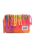 MC2 Saint Barth Kids sac porté épaule à carreaux - Orange - thumbnail