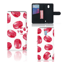 Nokia 1 Plus Book Cover Pink Macarons - thumbnail