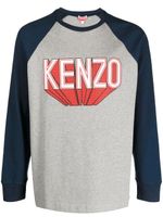 Kenzo logo-print cotton T-shirt - Bleu - thumbnail