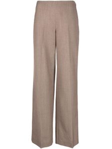 Stella McCartney pantalon ample à plis - Marron