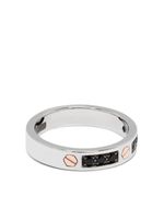 Zancan bague en or rose 18ct sertie de spinelle noire - Argent