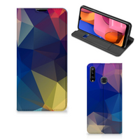 Samsung Galaxy A20s Stand Case Polygon Dark - thumbnail