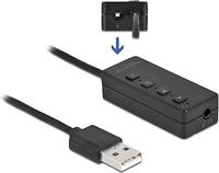 Delock USB-headset en microfoon adapter met 2 x 3,5 mm jack