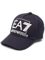 Ea7 Emporio Armani casquette à logo embossé - Bleu