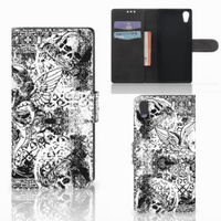 Telefoonhoesje met Naam Sony Xperia XA1 Skulls Angel