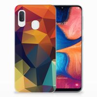 Samsung Galaxy A20e TPU Hoesje Polygon Color - thumbnail