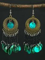 Boho Zoom Schelp oorbellen