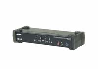 ATEN 4-Poorts KVM Schakelaar USB 3.0 4K DisplayPort MST Zwart